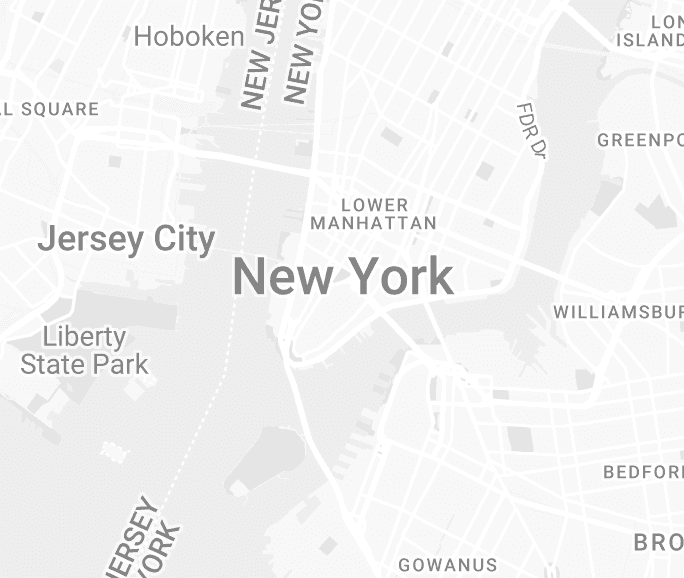 Map showing office location near Lexington Avenue, New York